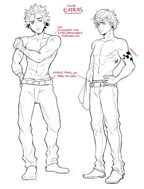 anime character male|male anime character anatomy.